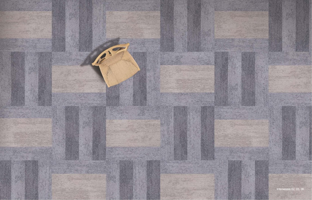 Thảm trải sàn thương mại PinGer Interweave thân thiện với môi trường, thảm lót sàn đan xen