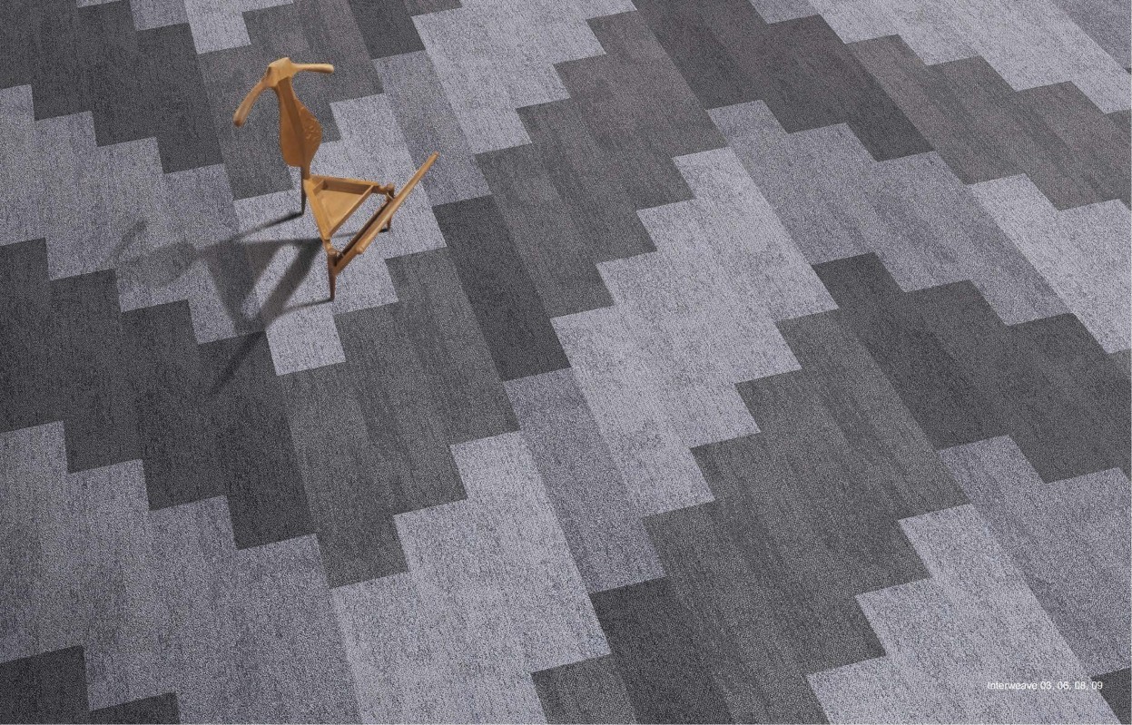 Thảm trải sàn thương mại PinGer Interweave thân thiện với môi trường, thảm lót sàn đan xen