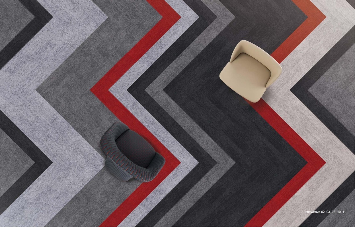 Thảm trải sàn thương mại PinGer Interweave thân thiện với môi trường, thảm lót sàn đan xen